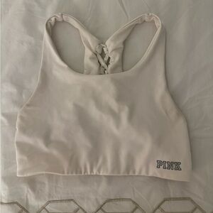 Victoria Secret Pink Sports Bra in White Size Small